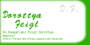 dorottya feigl business card